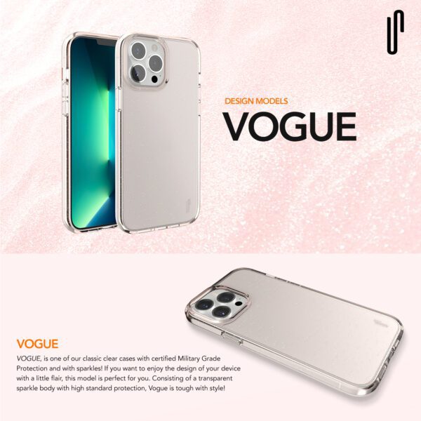 Ugly Rubber Vogue case for iPhone 15 Plus 6,7" rose gold
