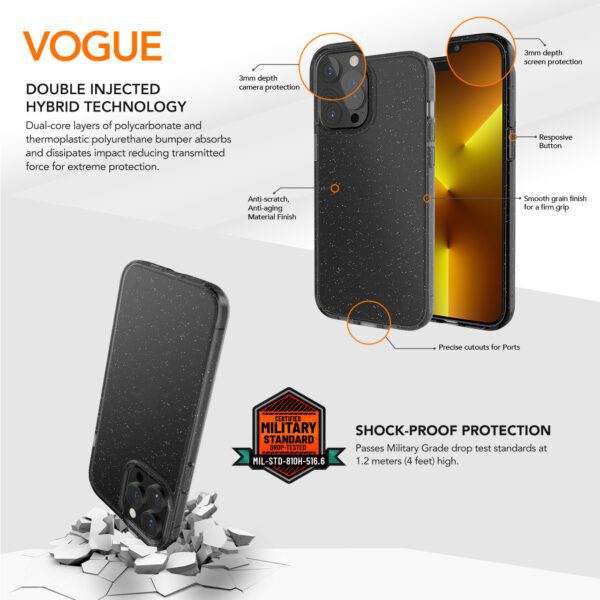 Ugly Rubber Vogue case for iPhone 15 Plus 6,7" rose gold