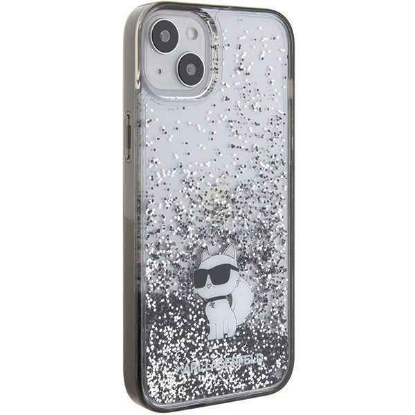 Karl Lagerfeld case for iPhone 15 Plus 6,7" KLHCP15MLKCNSK transparent HC LIQ. GLITTER C