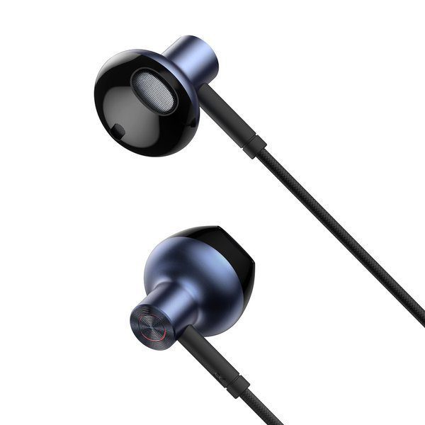 Baseus wired earphones Encok H19 black