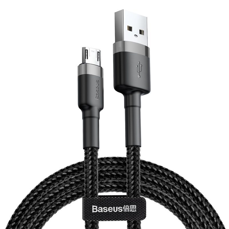 Baseus cable Cafule USB - micro USB 1,0m 2,4A gray-black