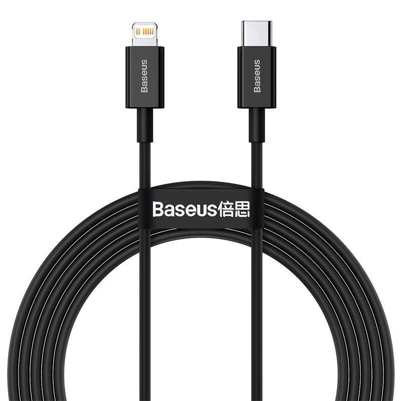 Baseus cabel Superior PD USB-C - Lightning 2,0m black 20W