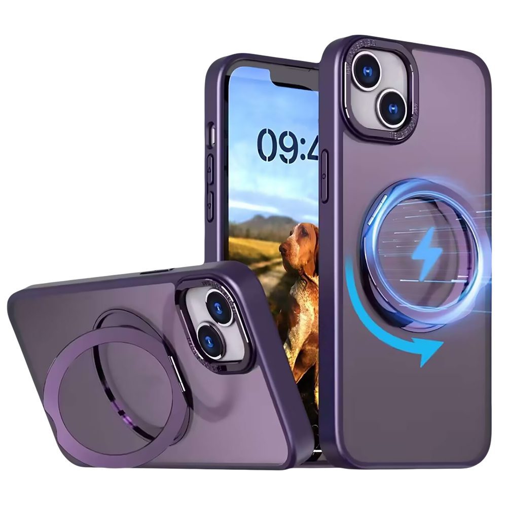 367459_oryg Mag Ring Rotating case for iPhone 13 6,1" purple