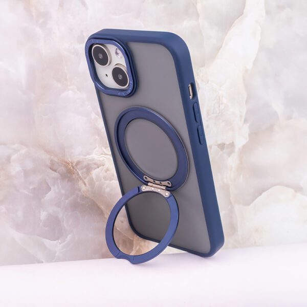 369313_oryg Mag Ring Rotating case for iPhone 15 Pro 6,1" navy blue