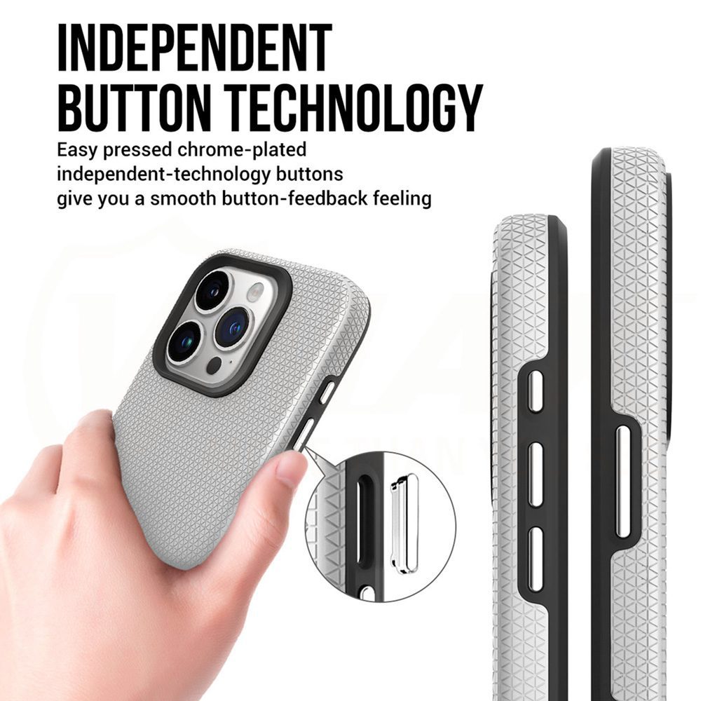 370813_oryg Vmax Triangle case for Samsung Galaxy A35 5G silver