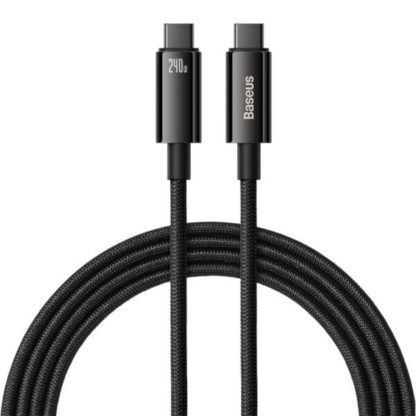 Baseus cable Tungsten PD USB-C - USB-C 3,0m black 240W