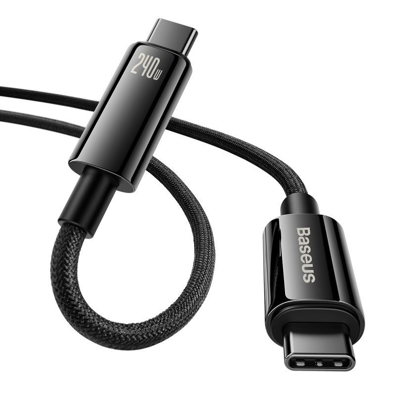 Baseus cable Tungsten PD USB-C - USB-C 3,0m black 240W