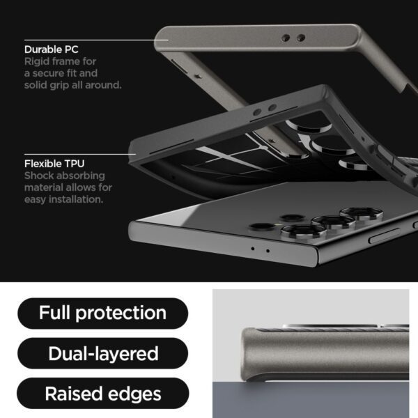 Spigen Neo Hybrid case for Samsung Galaxy S24 Ultra gunmetal