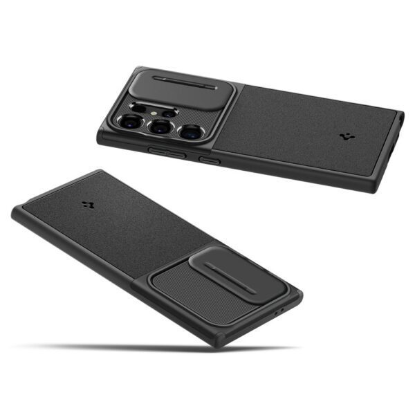 374937_oryg Spigen Optik Armor case for Samsung Galaxy S24 Ultra black