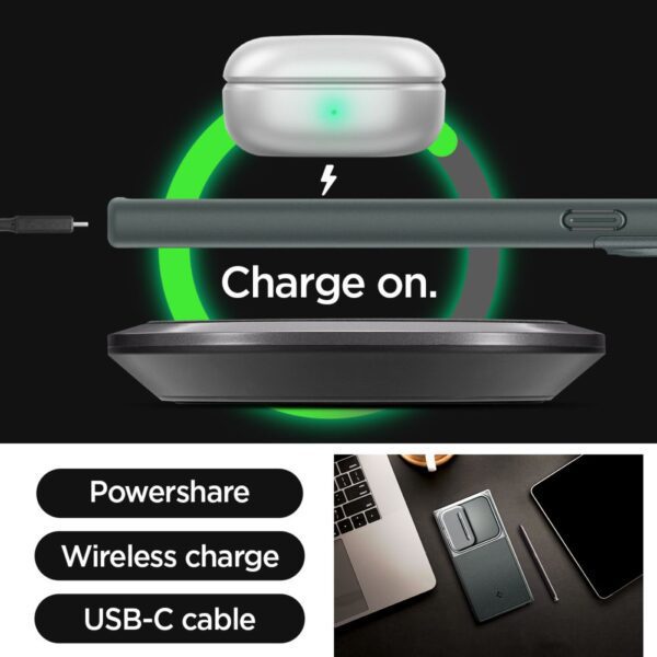 Spigen Optik Armor case for Samsung Galaxy S24 Ultra abyss green