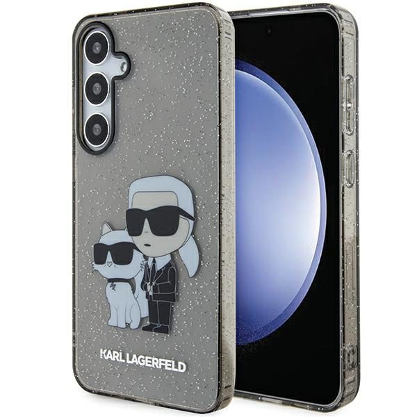 377097_oryg Karl Lagerfeld case for Samsung Galaxy S24 Plus KLHCS24MHNKCTGK black HC IML GLIT NFT K&C