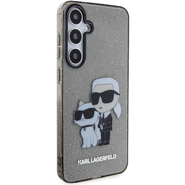 377100_oryg Karl Lagerfeld case for Samsung Galaxy S24 Plus KLHCS24MHNKCTGK black HC IML GLIT NFT K&C