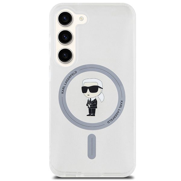 377139_oryg Karl Lagerfeld case for Samsung Galaxy S23 KLHMS23SHFCKNOT transparent HC MAGSAFE IML IKONIK