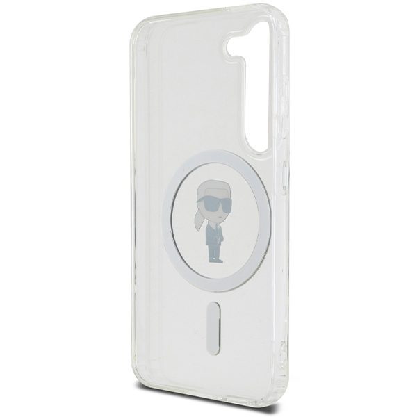 377143_oryg Karl Lagerfeld case for Samsung Galaxy S23 KLHMS23SHFCKNOT transparent HC MAGSAFE IML IKONIK