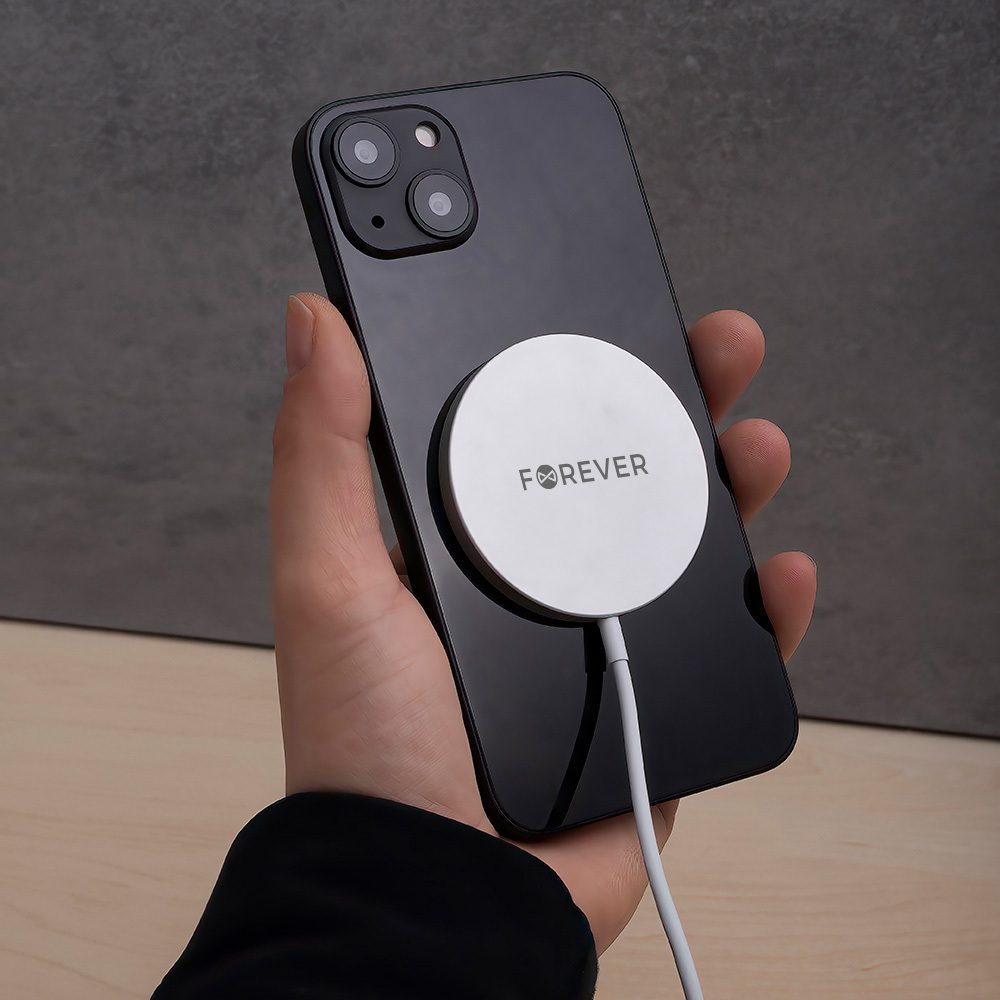 Forever MAWC-100 magnetic wireless charger 15W gray