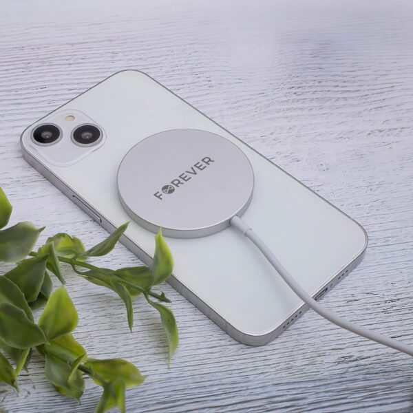 Forever MAWC-100 magnetic wireless charger 15W gray