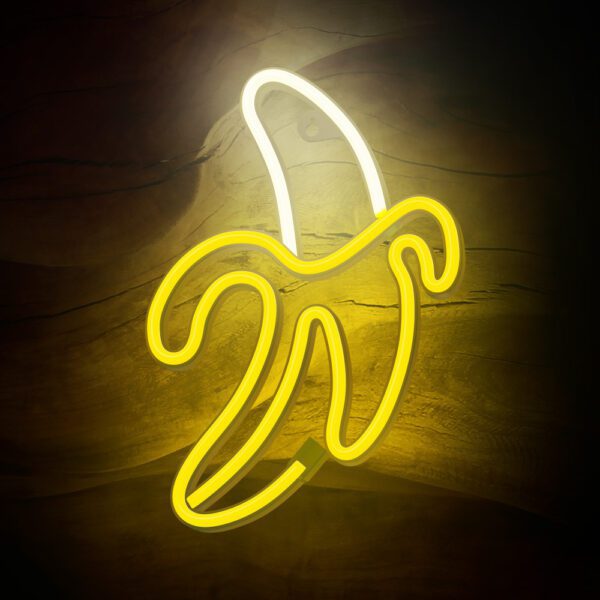 378696_oryg Neon LED Light BANANA white yellow Bat + USB FLNE10 Forever Light