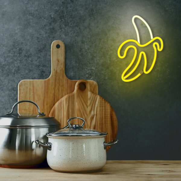 378700_oryg Neon LED Light BANANA white yellow Bat + USB FLNE10 Forever Light