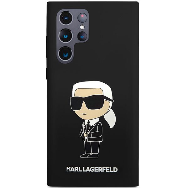 Karl Lagerfeld case for Samsung Galaxy S24 Ultra KLHCS24LSNIKBCK black HC SILICONE NFT IKONIK