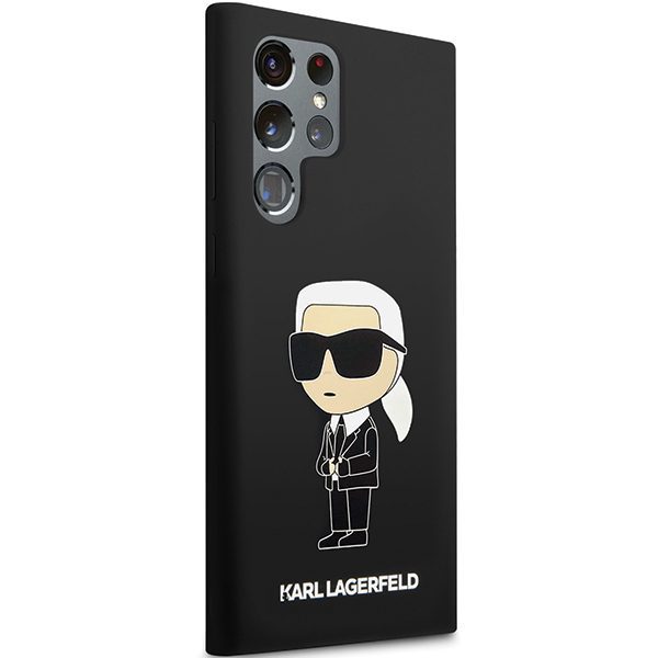 Karl Lagerfeld case for Samsung Galaxy S24 Ultra KLHCS24LSNIKBCK black HC SILICONE NFT IKONIK