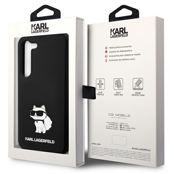 Karl Lagerfeld case for Samsung Galaxy S24 Plus KLHCS24MSNCHBCK black HC SILICONE NFT CHOUPETTE