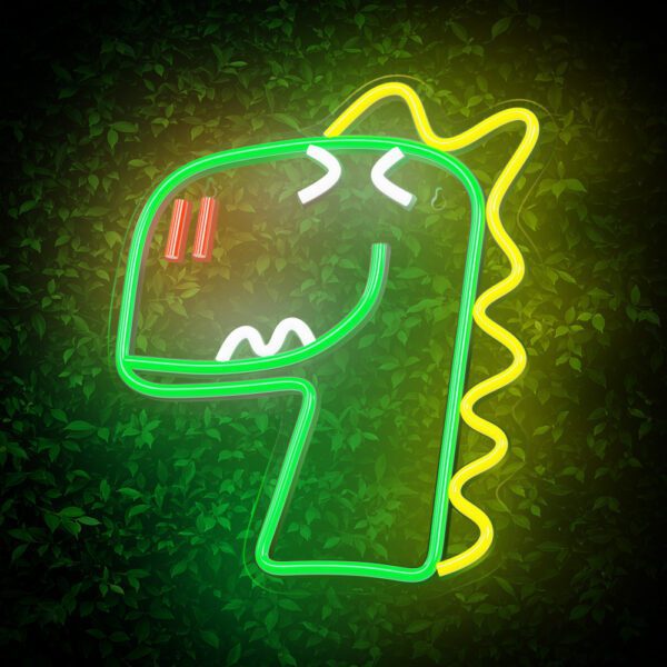 379383_oryg Neon PLEXI LED JURASSIC DINO green FLNJ02 Forever Light