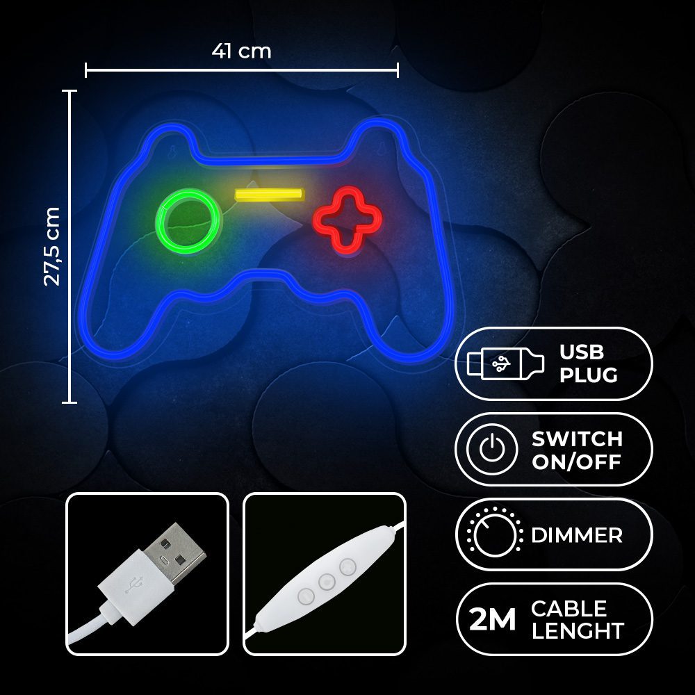 Neon PLEXI LED GAMEPAD multicolor FPNE03X Forever Light