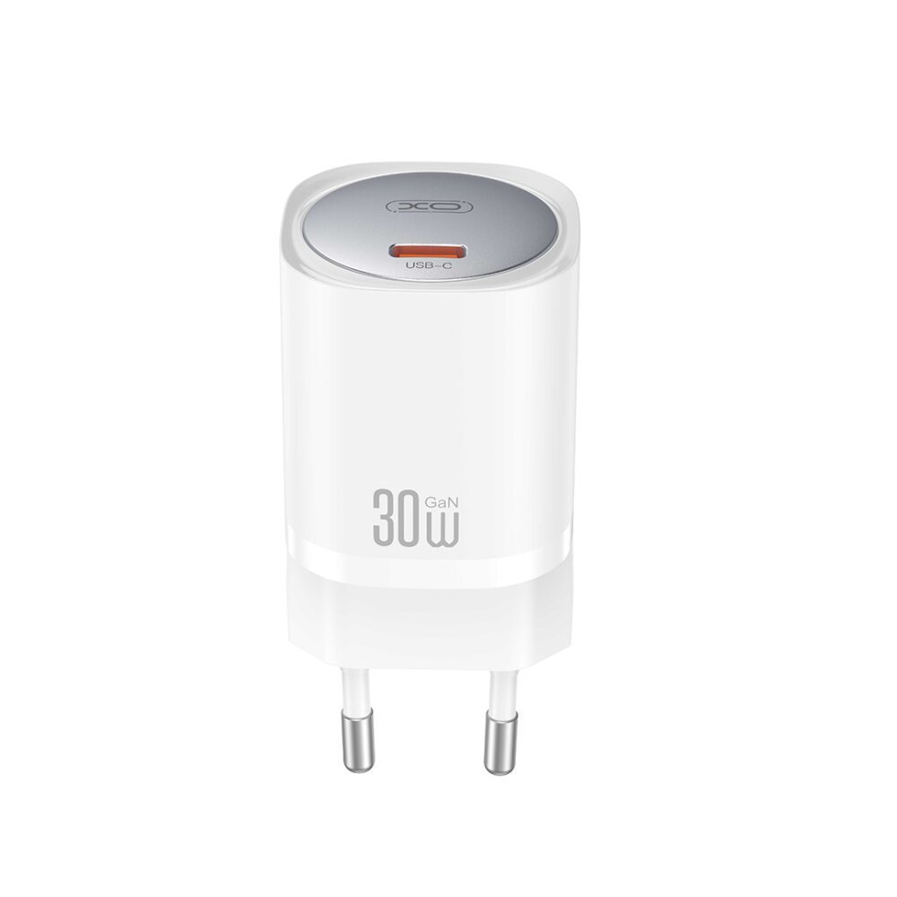 XO wall charger CE20 PD 30W 1x USB-C white + cable USB-C - USB-C