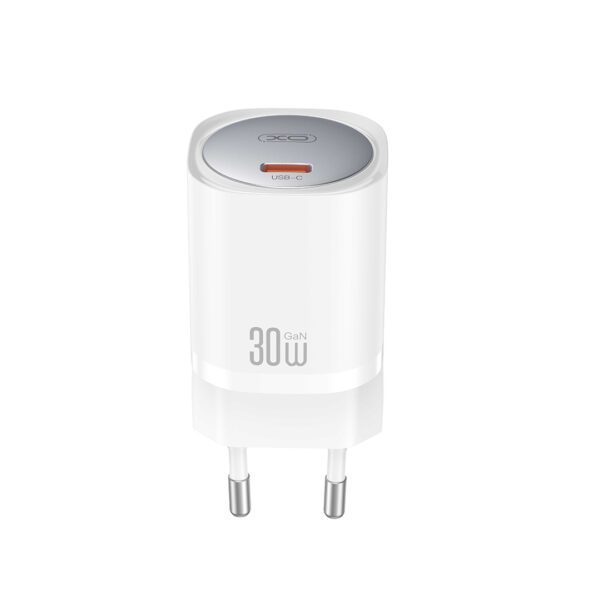 XO wall charger CE20 PD 30W 1x USB-C white + cable USB-C - USB-C