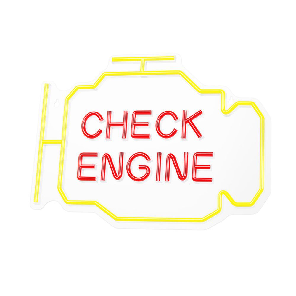 Neon PLEXI LED CHECK ENGINE yellow red NNE21 Neolia