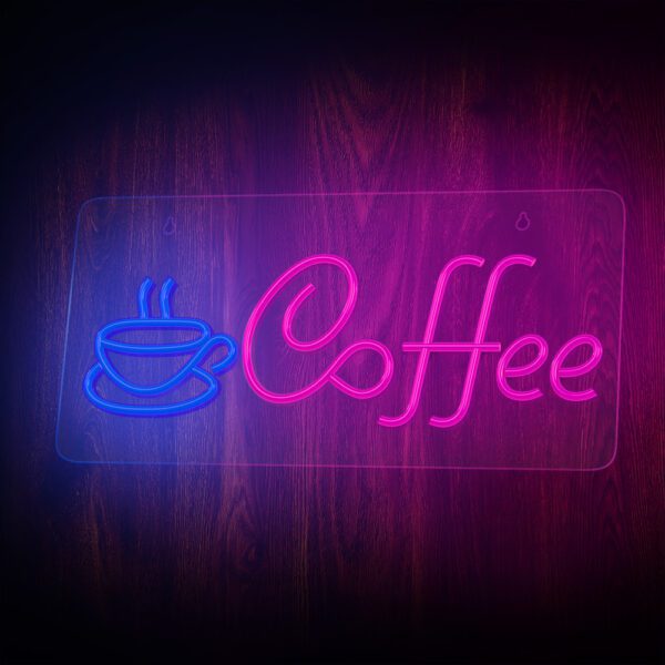 Neon PLEXI LED COFFEE pink blue NNE11 Neolia