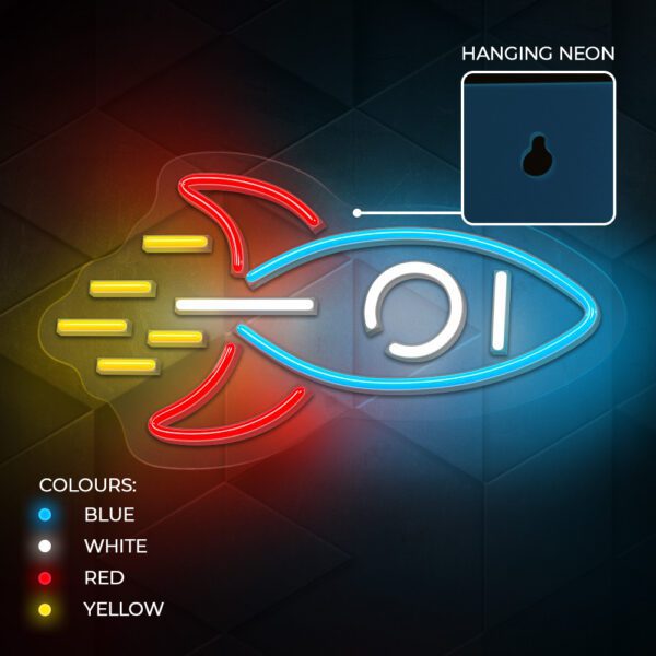 380709_oryg Neon PLEXI LED ROCKET multicolor NNE18 Neolia