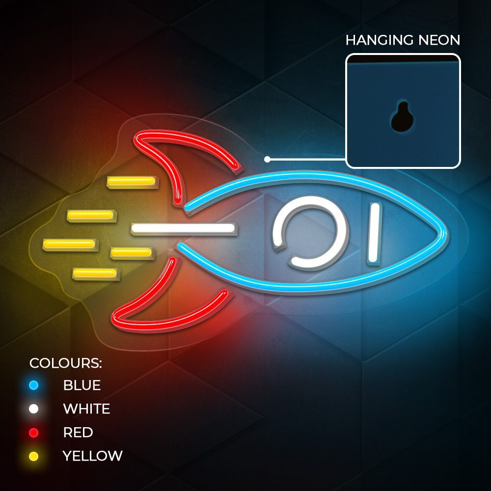 380709_oryg Neon PLEXI LED ROCKET multicolor NNE18 Neolia