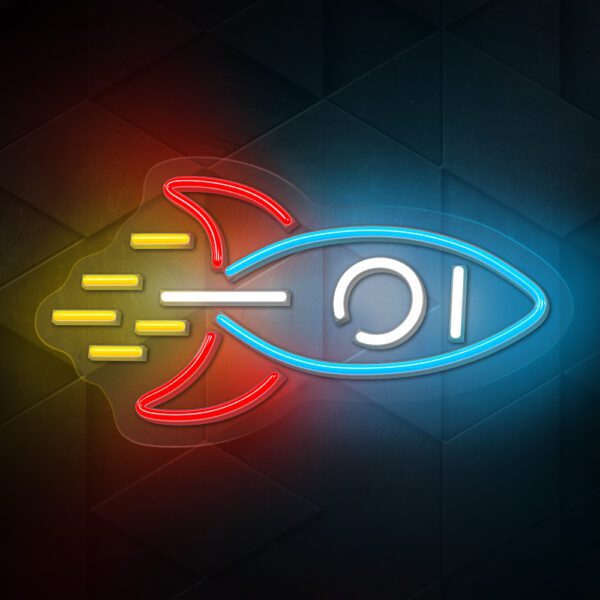 380714_oryg Neon PLEXI LED ROCKET multicolor NNE18 Neolia