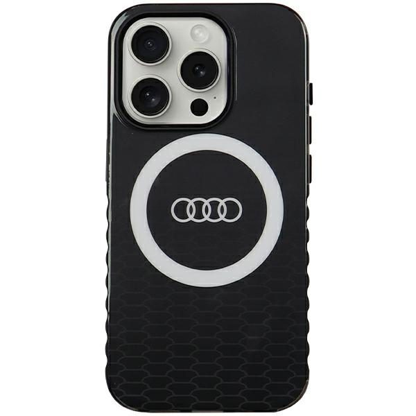 Audi case for iPhone 15 6,1" black IML Big Logo MagSafe Case