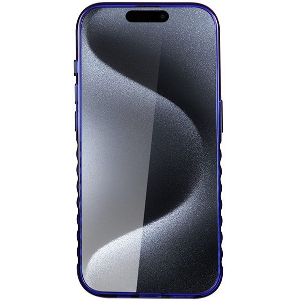 Audi case for iPhone 15 Pro Max 6,7" blue IML Big Logo MagSafe Case