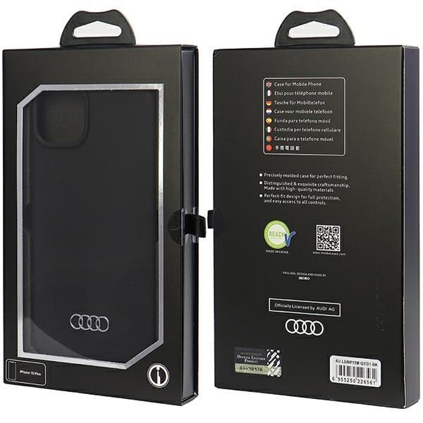 Audi case for iPhone 15 Plus 6,7" black Silicone Case