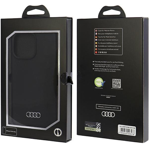 Audi case for iPhone 15 Pro Max 6,7" black Silicone Case