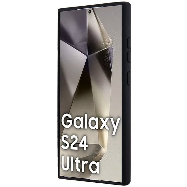 BMW case for Samsung Galaxy S24 Ultra black M Silicone Printed Ring MagSafe