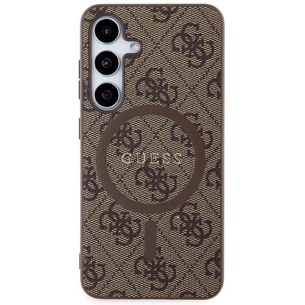 Guess case for Samsung Galaxy S24 GUHMS24SG4GFRW brown HC MAGSAFE PU 4G RING CLASSIC LOGO