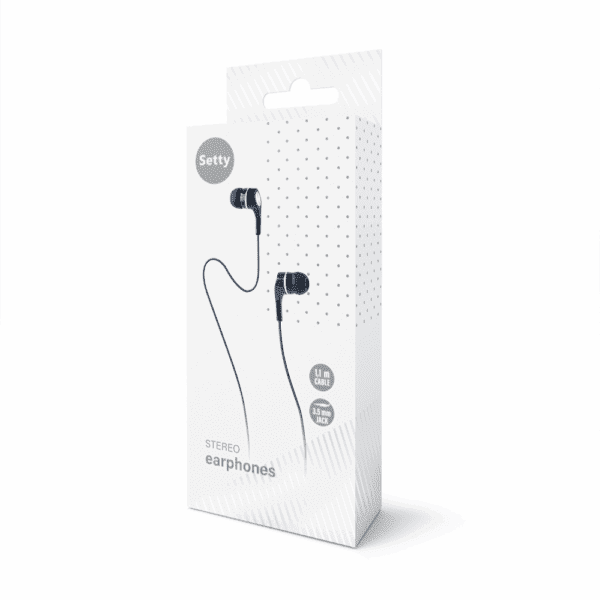 Setty wired earphones black