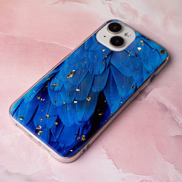 383187_oryg Gold Glam case for iPhone 12 / 12 Pro 6,1" blue