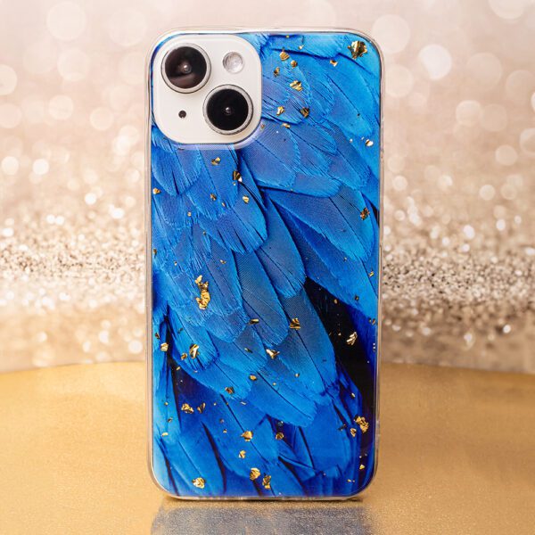 383192_oryg Gold Glam case for iPhone 12 / 12 Pro 6,1" blue
