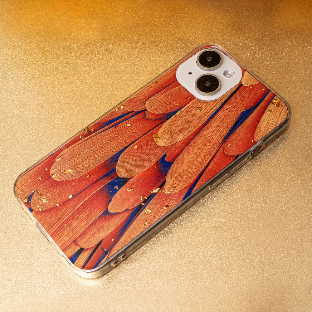 383233_oryg Gold Glam case for iPhone 12 / 12 Pro 6,1" orange