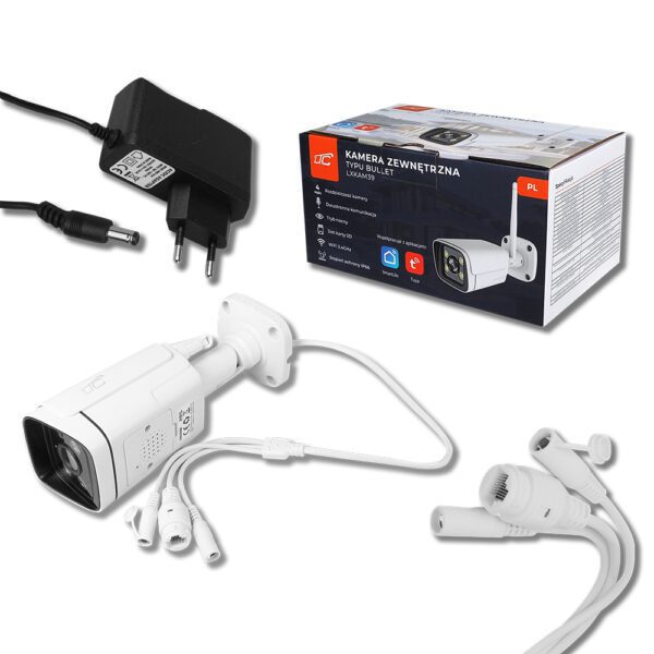 Exterior IP camera BULLET white IP66 PTZ WiFi&LAN 4Mpix 85*LED 4*IR 3,6mm Lens (IR Cut Filter) DC12V Model B LTC Vision