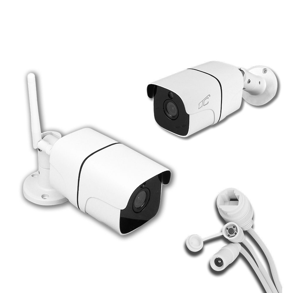 Exterior IP camera BULLET white IP66 PTZ WiFi&LAN 4Mpix 85*LED 4*IR 10W DC12V/1A LTC Vision