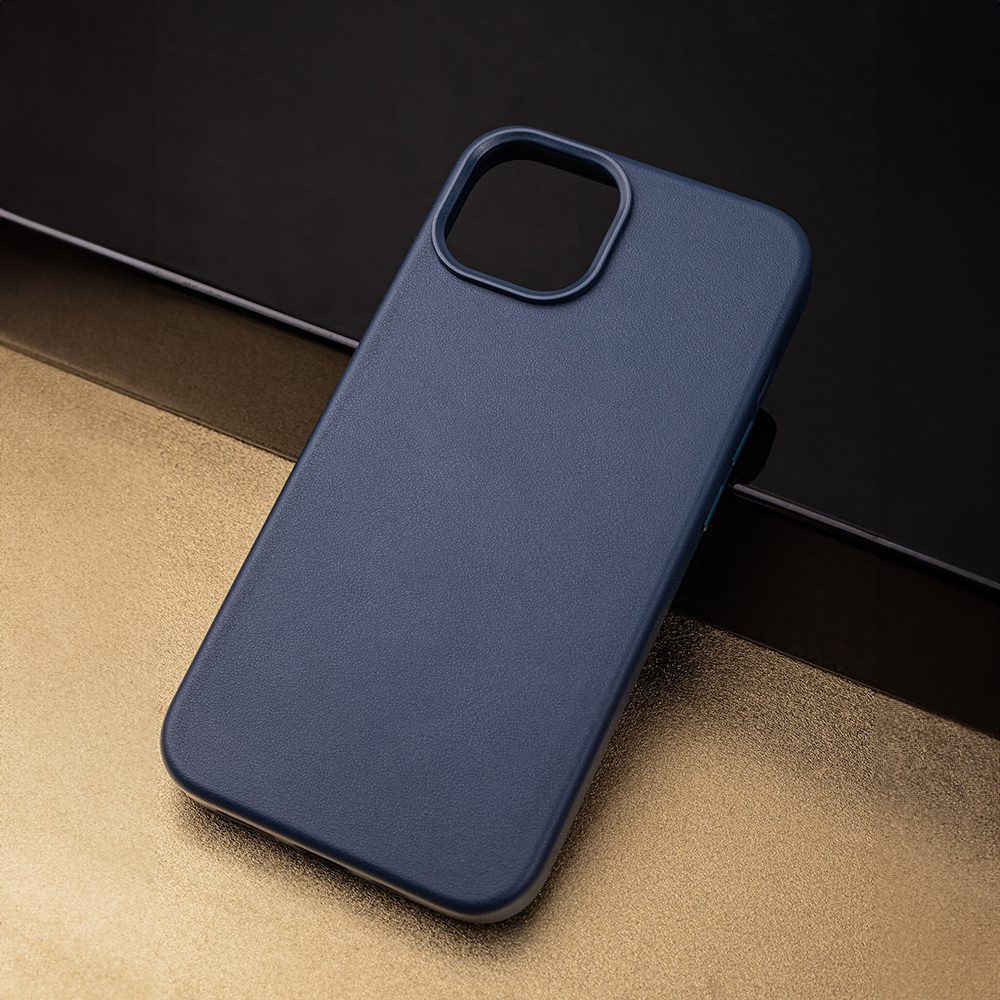 384273_oryg Mag Leather case for iPhone 16 6,1" dark blue