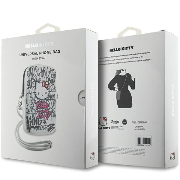 Hello Kitty Bag white Graffiti Kitty Head