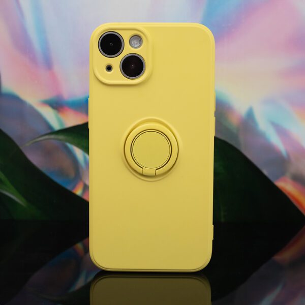 Finger Grip case for iPhone 16 Pro 6,3" yellow