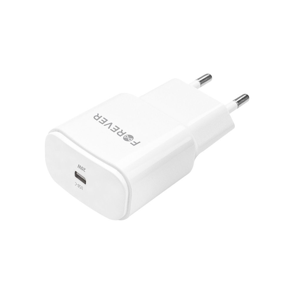 Forever TC-01-20C PD QC charger 1x USB-C 20W white